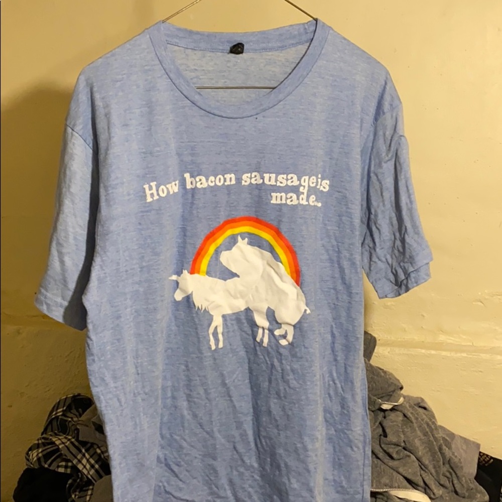 Bacon Sausage fun shirt very soft